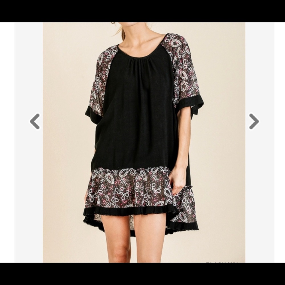 💥SALE💥Umgee - Bell Short Sleeved Mini Dress